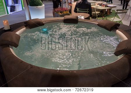 Whirlpool Bath On Display At Homi, Home International Show In Milan, Italy