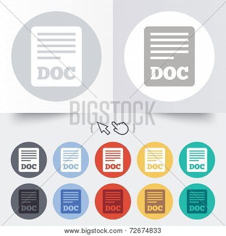 File document icon. Download doc button.