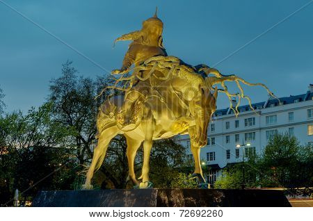 Genghis Khan Statue, London