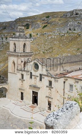 Chiesa di s. Pietro. Sassi di Matera. Basilicata.