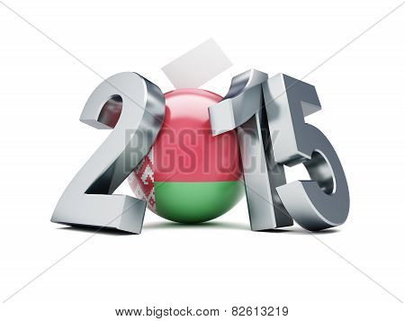 Vote In Belorussia 2015  3D Illustrations On A White Background