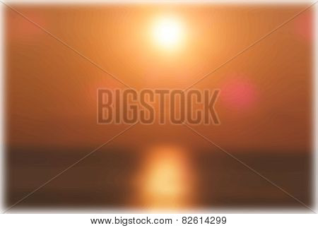 Blurred landscape coast outdoors vector