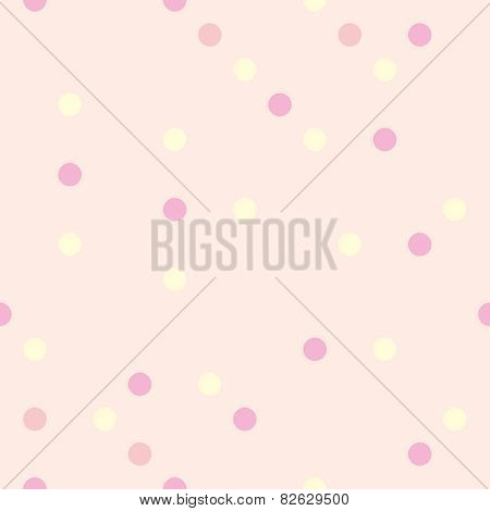 Colorful vector background with tile polka dots