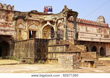 Ruins Of Afghan Architecture In Mandu, India