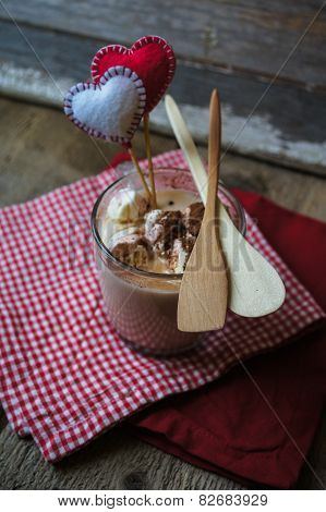 Chocolate With Marshmallows In Mug