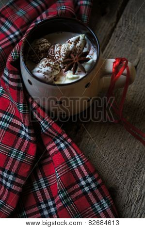 Chocolate With Marshmallows In Mug