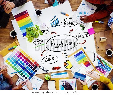 Marketing Strategy Team Business Commercial Advertising Concept
