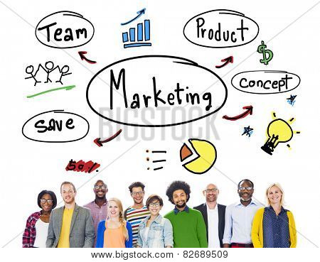 Marketing Strategy Team Business Commercial Advertising Concept