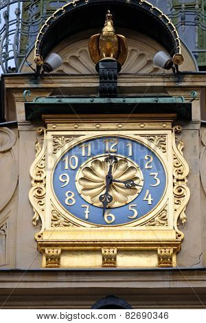 GRAZ, AUSTRIA - JANUARY 10, 2015: Glockenspiel clock in Graz, Styria, Austria on January 10, 2015.