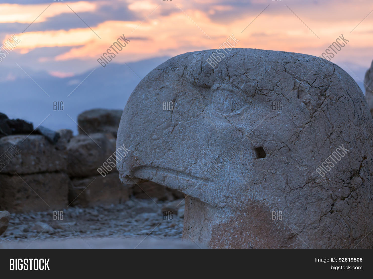 Stone Head Statues Image & Photo (Free Trial) Bigstock
