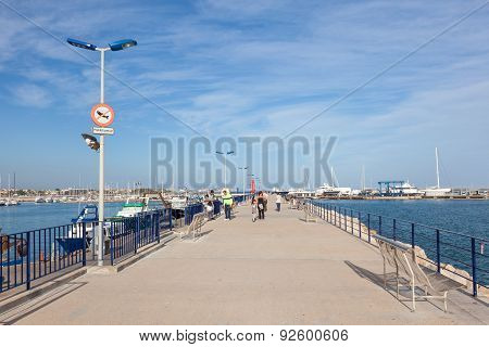 Promenade in Cambrills, Spain