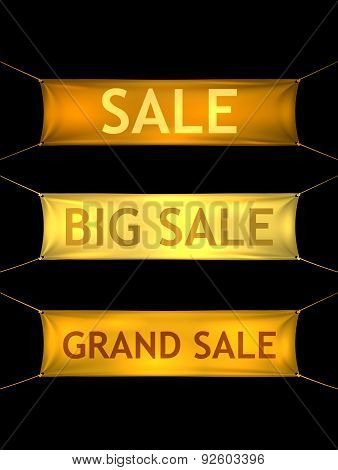 Big grand sale banners.