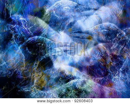 The Phoenix Bird Collage.