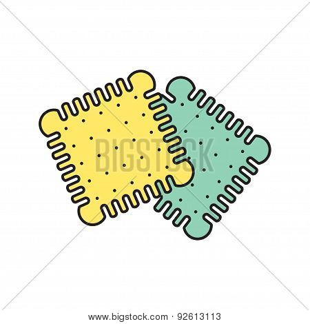 Vector biscuits icon. Eps10