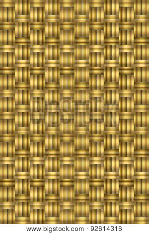 Dark Gold Wicker Background