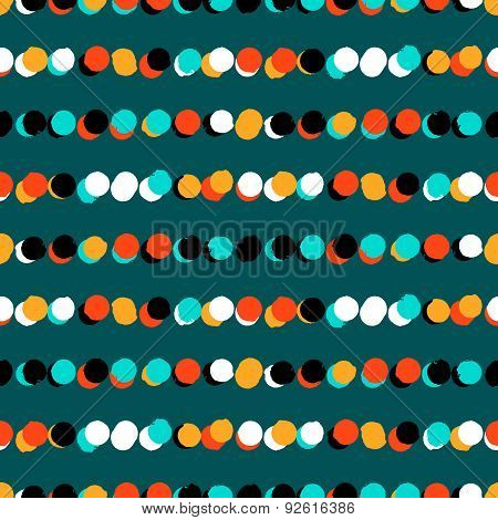 Simple striped geometric pattern with dots