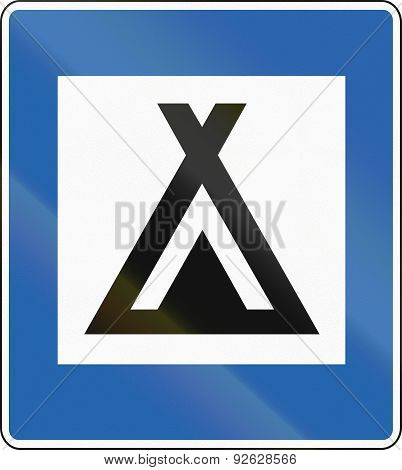 Camping Site In Iceland