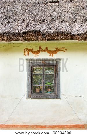 Window Of The Old Traditional Ukrainian House