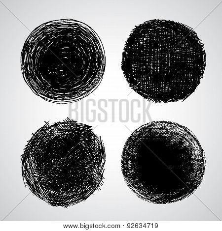 Vector Set Grunge Stamp