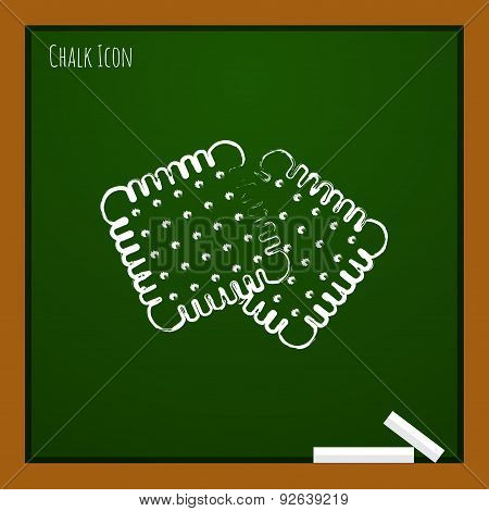 Vector biscuits icon. Eps10