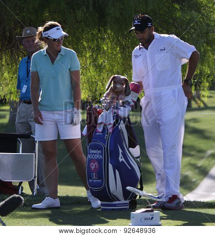 Gwladys Nocera At The Ana Inspiration Golf Tournament 2015