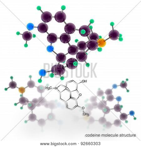 Codeine Molecule Structure