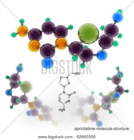Apricitabine Molecule Structure