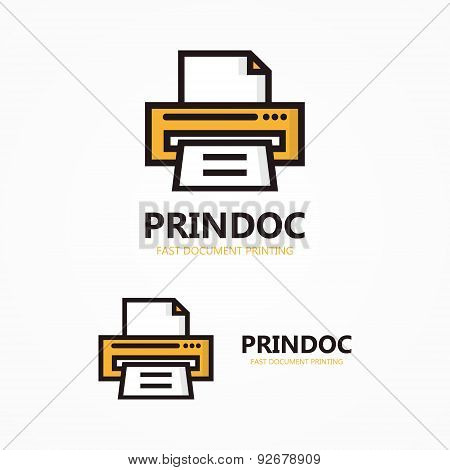 Vector printer logo