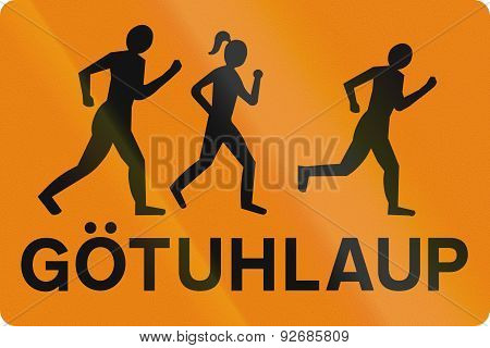 Organized Street Running In Iceland
