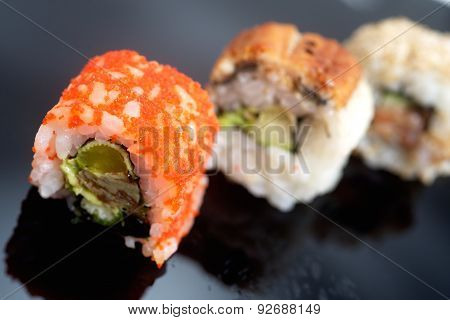 Japanese traditional sushi set