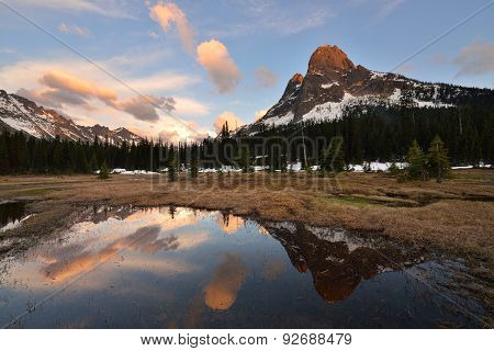 Liberty Bell And Kangaroo Ridge Sunset