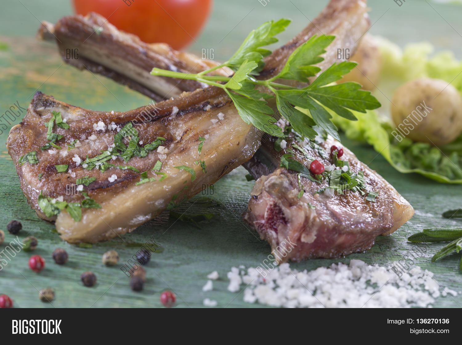 Roasted Lamb Chops Image & Photo (Free Trial) Bigstock