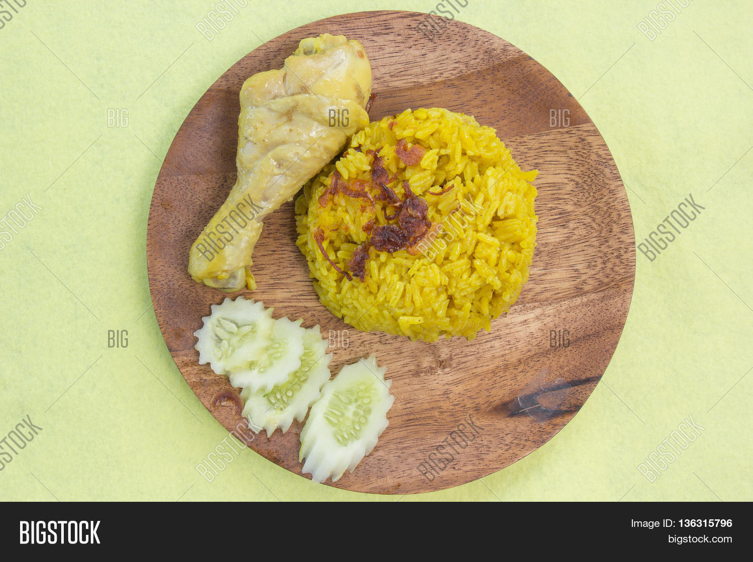 Yellow Rice Pakistani Muslim Yellow Rice Image & Photo (Free Trial) | Bigstock