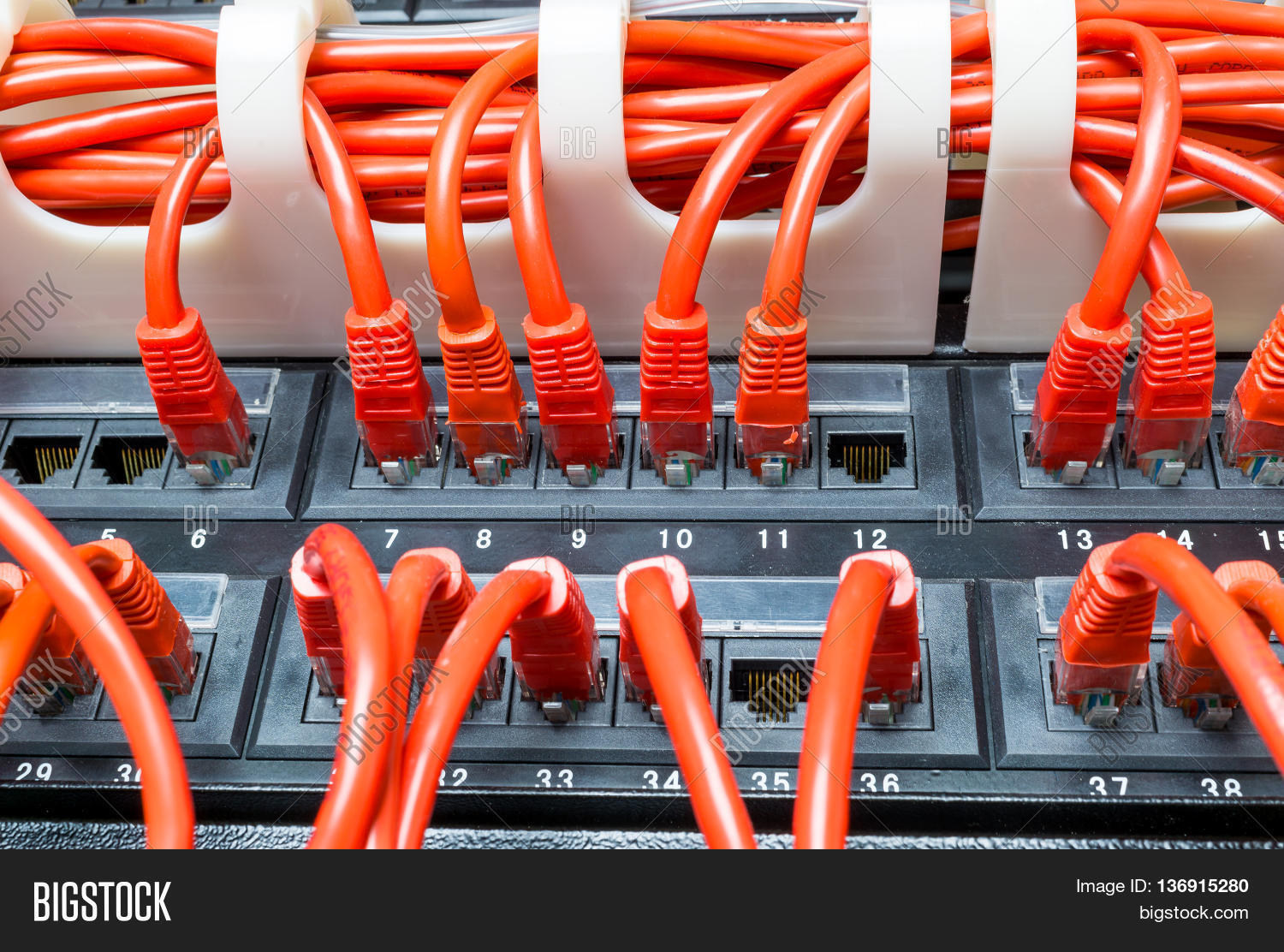 Rows Red Network Image & Photo (Free Trial) Bigstock