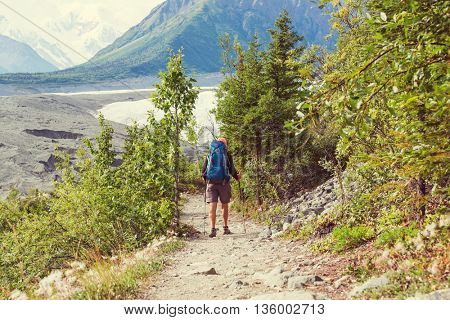 Ascent to Donoho peak, Alaska