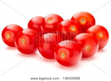 fresh cherry tomato isolated on white background cutout