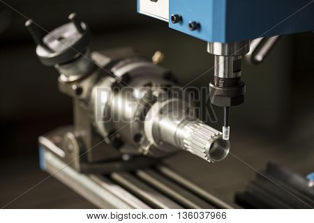 Milling Machine on the workbench in workroom
