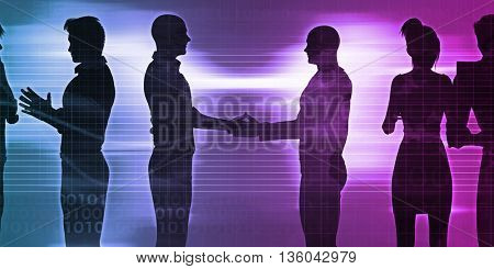 Business Development Illustration Concept for Presentation Art