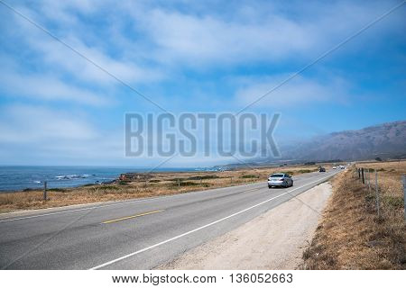Scenic View of the California Coastline Pacific Highway 1