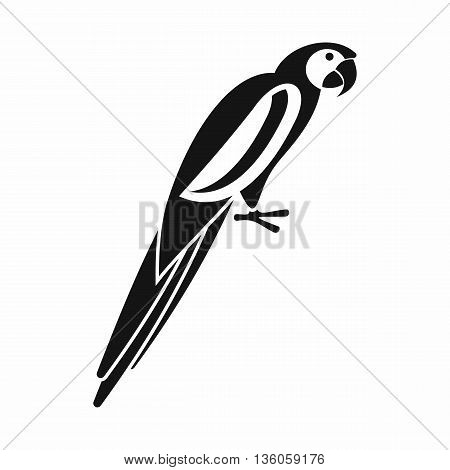 Parrot icon in simple style isolated on white background