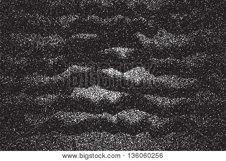 Vector dotted texture. Abstract dotwork engraving stippling background
