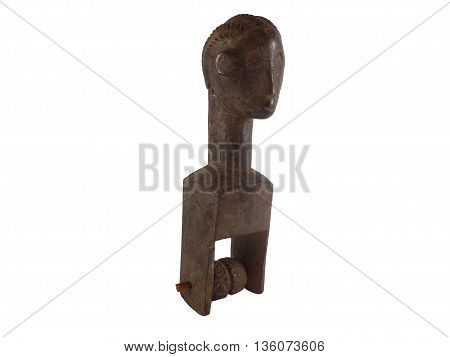 Baule Figural Heddle Pulley used for weaving from the Cote d'Ivoire Africa