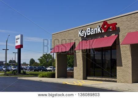 Indianapolis - Circa June 2016: KeyBank Consumer Branch. KeyBank is a Regional Bank Based In Cleveland II