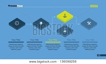 Block scheme diagram. Presentation slide. Element of diagram, presentation, flowchart. Concept for presentation, infographics, templates. Can be used for topics like strategy, development, analytics