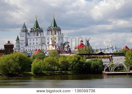MOSCOW - JUNE 08, 2016: Kremlin in Izmailovo, Moscow. Popular landmark. Color photo