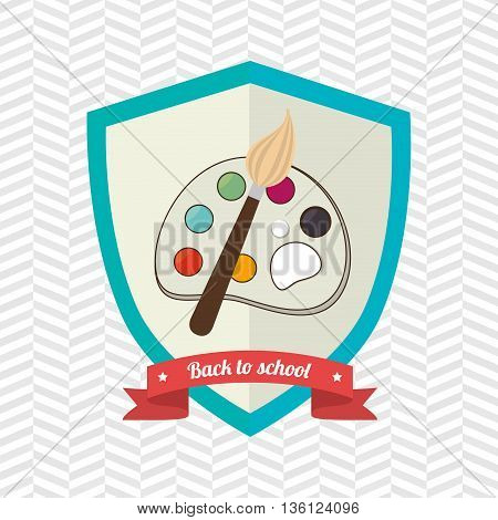 shield back to school design, vector illustration eps10 graphic