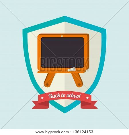 shield back to school design, vector illustration eps10 graphic