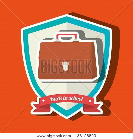 shield back to school design, vector illustration eps10 graphic
