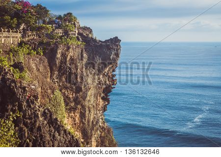 Uluwatu Tempel on the rocks, Bali, Indonesia