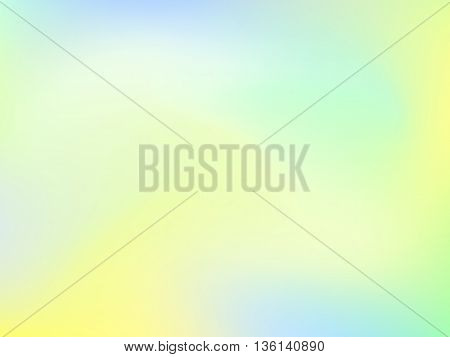 Abstract blur gradient background with trend pastel green, yellow and blue colors for deign concepts, web, presentations and prints. Vector illustration.
